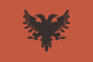 A f&uuml;ggetlen Alb&aacute;nia z&aacute;szlaja