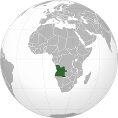 Angola elhelyezked&eacute;se