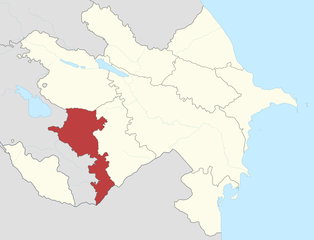 A Laçini Kurd Köztársaság térképe A Laçini Kurd Köztársaság térképe