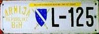 ARMIJA/REPUBLIKE/BiH * L-125 ARMIJA/REPUBLIKE/BiH * L-125