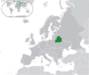 Belarusz elhelyezked&eacute;se Eur&oacute;p&aacute;ban