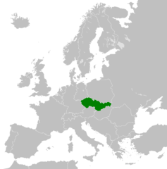 A Csehszlov&aacute;k K&ouml;zt&aacute;rsas&aacute;g elhelyezked&eacute;se