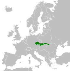 A Cseh&ndash;Szlov&aacute;k K&ouml;zt&aacute;rsas&aacute;g elhelyezked&eacute;se