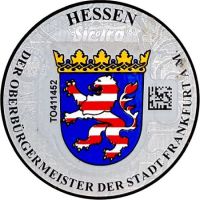 Plakette – Hessen – Der Oberbürgermeister der Stadt Frankfurt a. M. Plakette – Hessen – Der Oberbürgermeister der Stadt Frankfurt a. M.