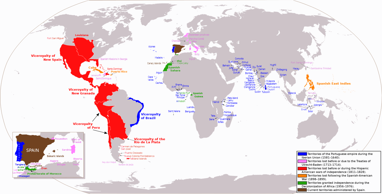 A Spanyol Birodalom (összesített térkép) A Spanyol Birodalom (összesített térkép)