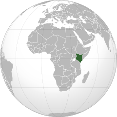 Kenya elhelyezked&eacute;se