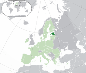 &Eacute;sztorsz&aacute;g elhelyezked&eacute;se Eur&oacute;p&aacute;ban