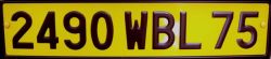 2490 WBL 75 2490 WBL 75