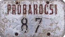PRÓBAKOCSI/87 PRÓBAKOCSI/87