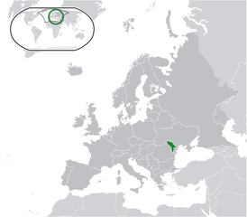 Moldova elhelyezked&eacute;se Eur&oacute;p&aacute;ban