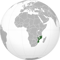 Mozambik elhelyezked&eacute;se