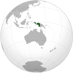 Holland &Uacute;j-Guinea elhelyezked&eacute;se