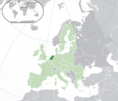 Hollandia elhelyezked&eacute;se Eur&oacute;p&aacute;ban