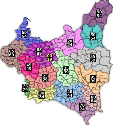 Vajdaságok térképe 1922-től Vajdaságok térképe 1922-től