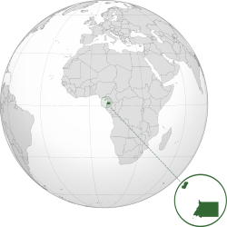 Egyenlítői-Guinea elhelyezkedése