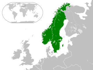 Sv&eacute;d &eacute;s Norv&eacute;g Egyes&uuml;lt Kir&aacute;lys&aacute;gok elhelyezked&eacute;se