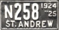 N258|1924/"25|/ST.ANDREW