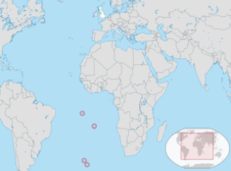 Szent Ilona, Ascension &eacute;s Tristan da Cunha elhelyezked&eacute;se