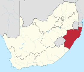 KwaZulu-Natal elhelyezked&eacute;se